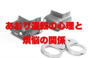 あおり運転の心理と煩悩の関係