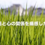 生活と心の関係を痛感した話