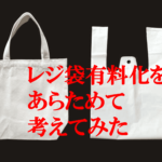 レジ袋有料化をあらためて考えてみた
